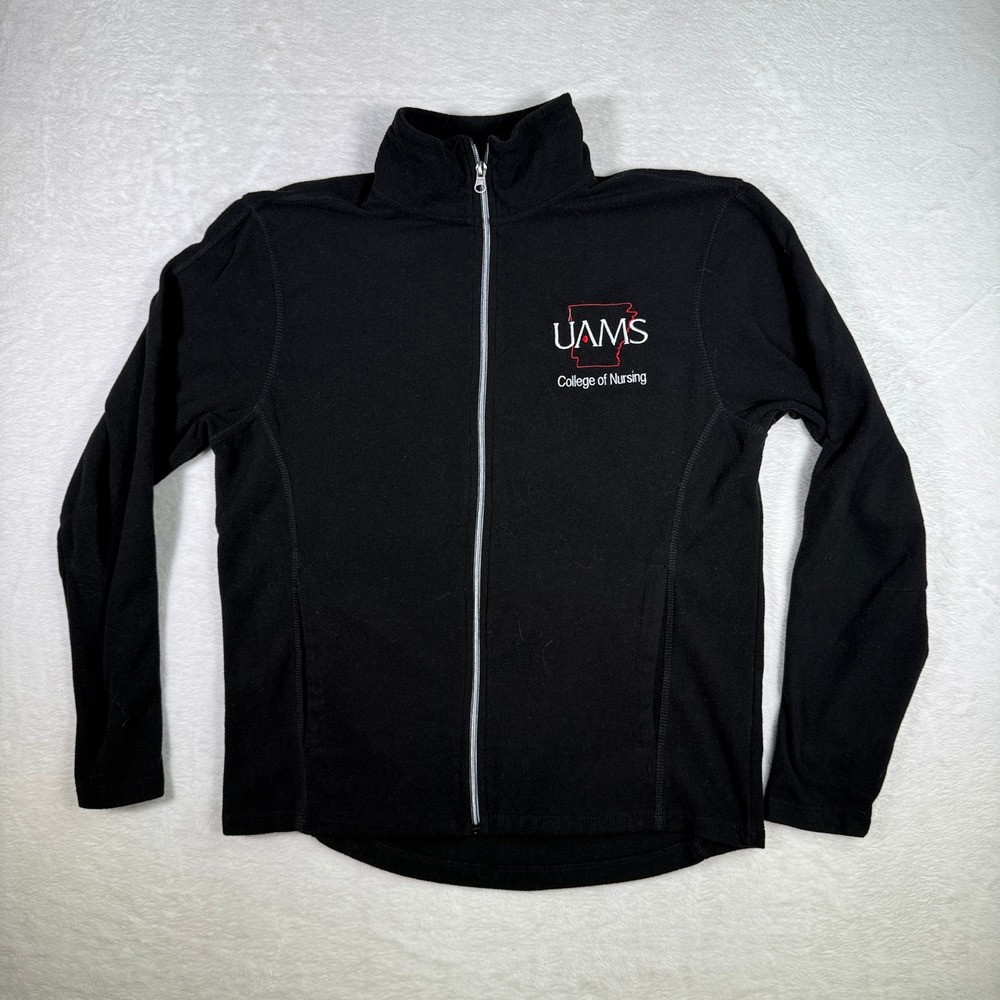UAMS College of Nursing Black‎ Port Authority Fleece Full Zip Jacket Size S